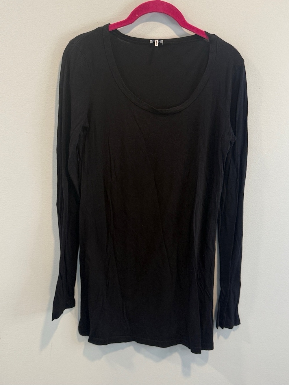 Splendid black tunic length top L